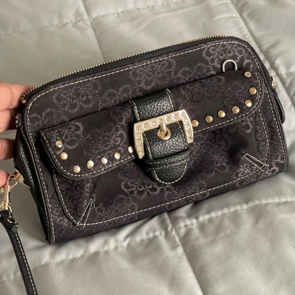 Kathy Van Zealand Jacquard Black Crossbody Bag - Picture 3 of 15